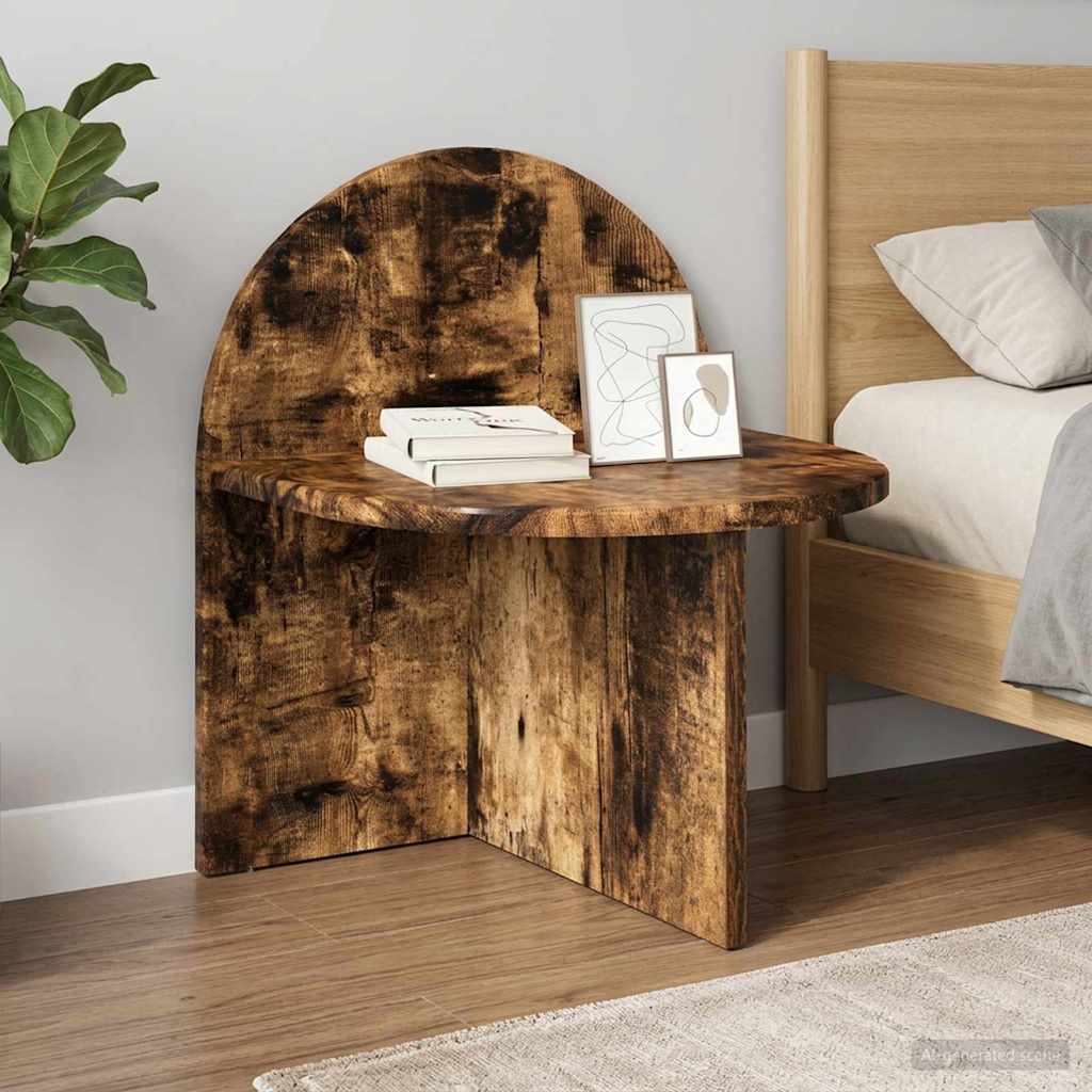 Bedside Table 2 pcs Smoked Oak 40 x 35.5 x 45.5 cm