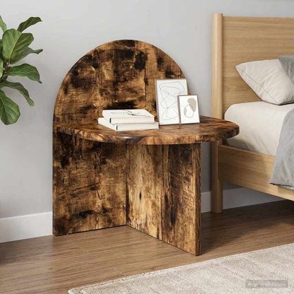 Bedside Table 2 pcs Smoked Oak 40 x 35.5 x 45.5 cm