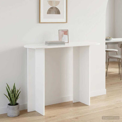 Console Table White 100 x 39.5 x 75 cm Engineered Wood