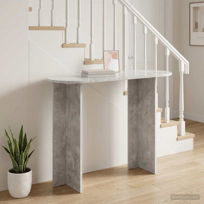 Console Table Concrete Grey 100 x 39.5 x 75 cm Engineered Wood