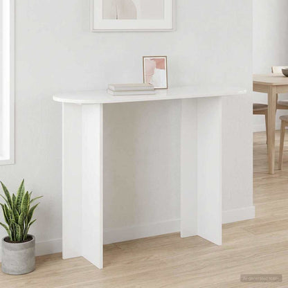 Console Table High Gloss White 100 x 39.5 x 75 cm