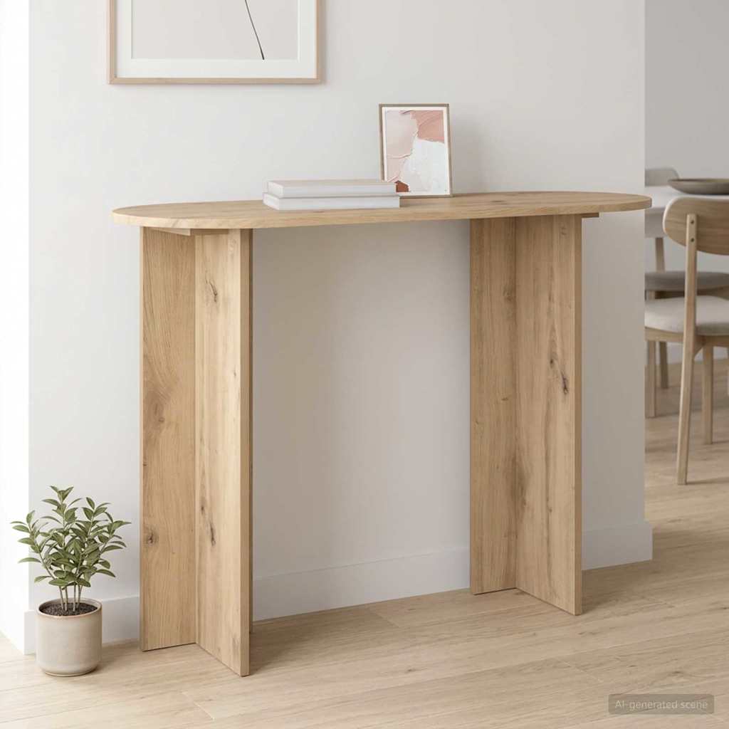Console Table Artisan Oak 100 x 39.5 x 75 cm Engineered Wood