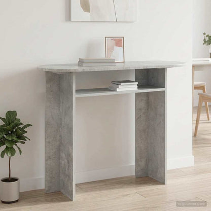 Console Table Concrete Grey 100 x 39.5 x 75 cm Engineered Wood