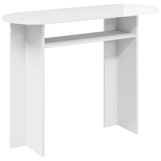 Console Table High Gloss White 100 x 39.5 x 75 cm