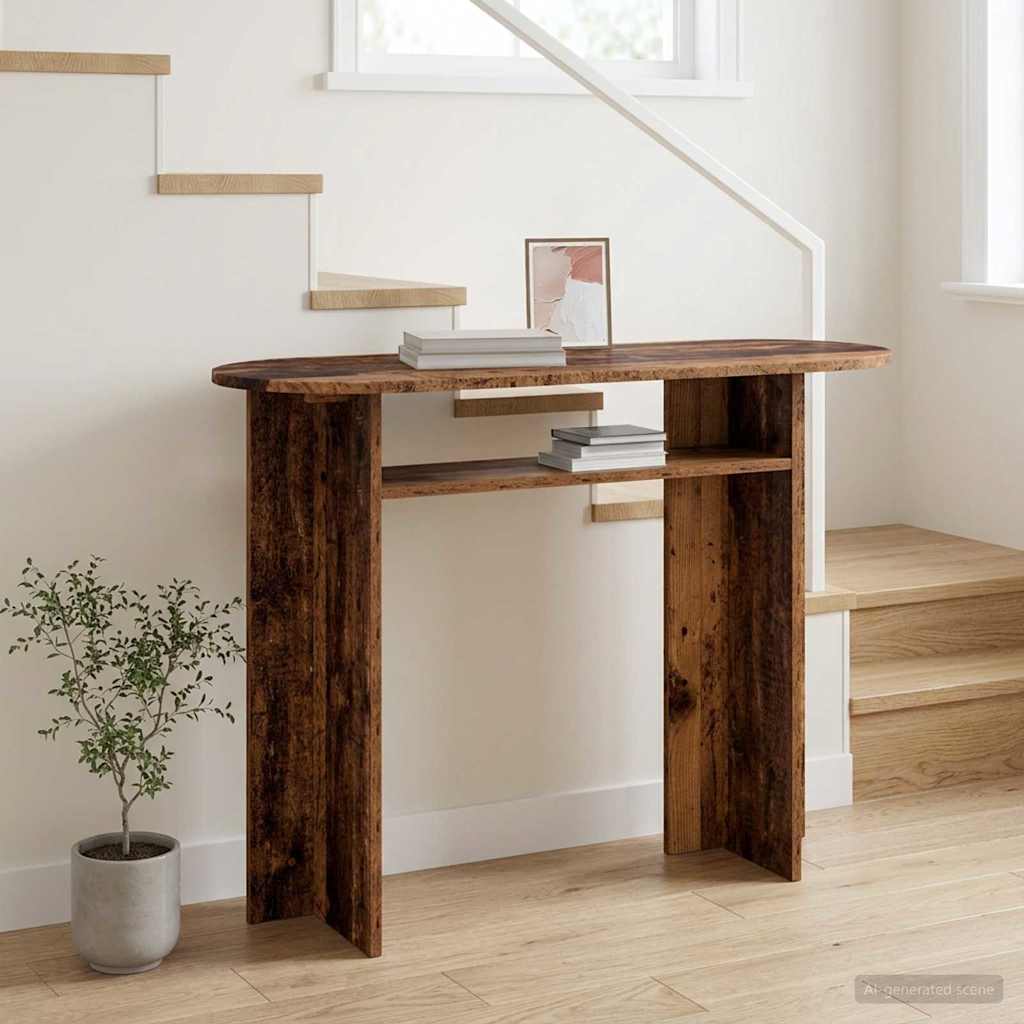 Console Table Old Wood 100 x 39.5 x 75 cm Engineered Wood