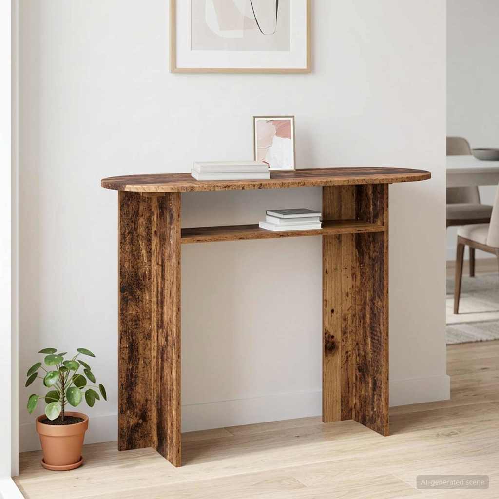 Console Table Old Wood 100 x 39.5 x 75 cm Engineered Wood