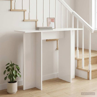 Console Table White 100 x 30 x 75 cm Engineered Wood