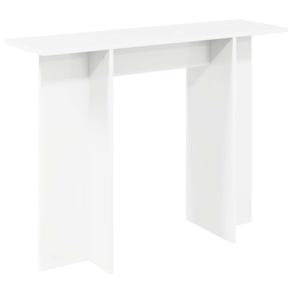 Console Table White 100 x 30 x 75 cm Engineered Wood