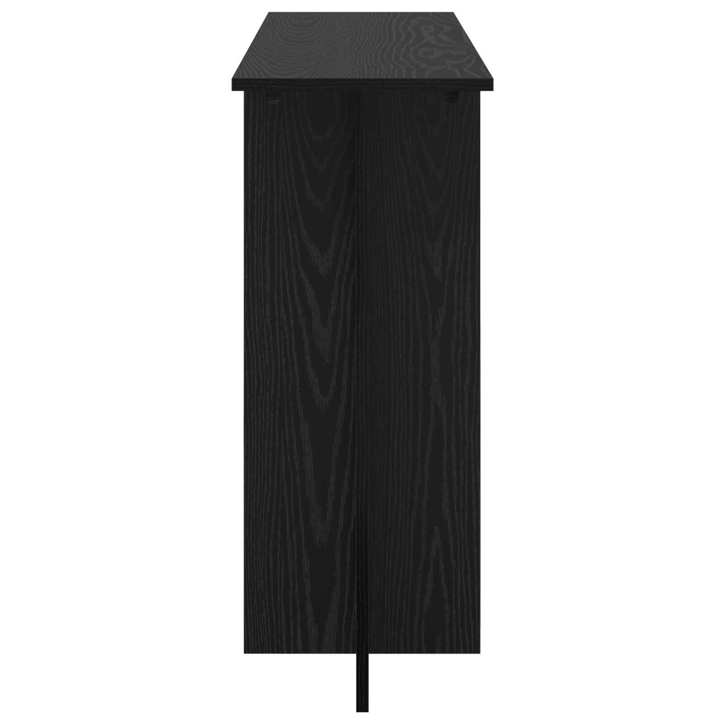 Console Table Black Oak 100 x 30 x 75 cm Engineered Wood