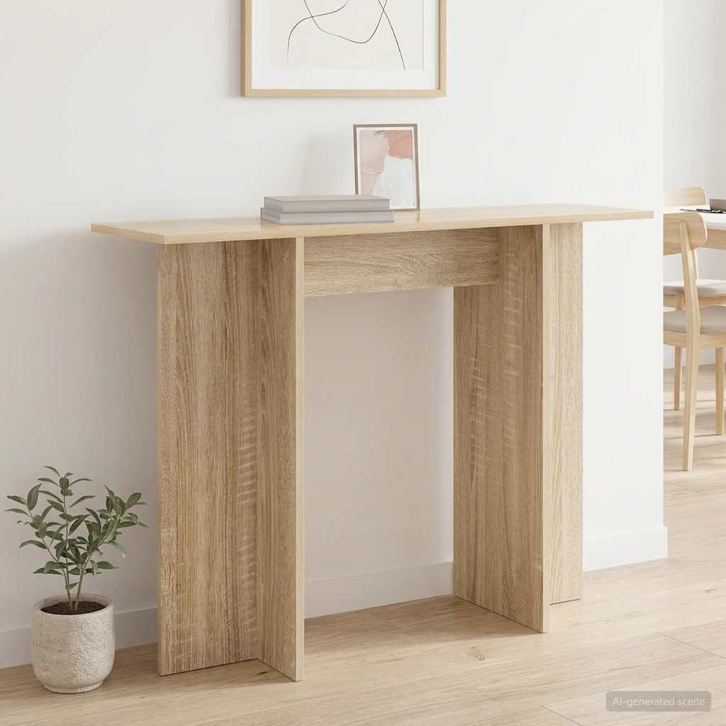 Console Table Sonoma Oak 100 x 30 x 75 cm Engineered Wood