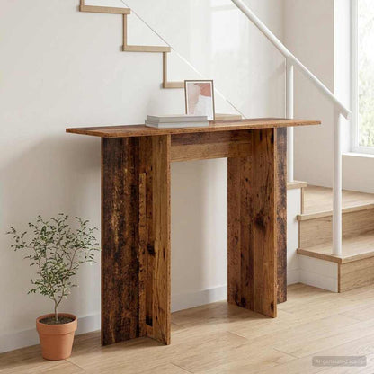 Console Table Old Wood 100 x 30 x 75 cm Engineered Wood