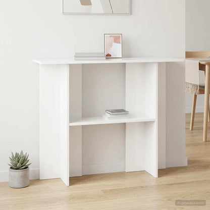 Console Table White 100 x 30 x 75 cm Engineered Wood