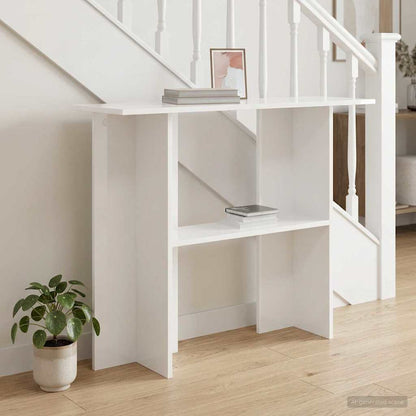 Console Table White 100 x 30 x 75 cm Engineered Wood