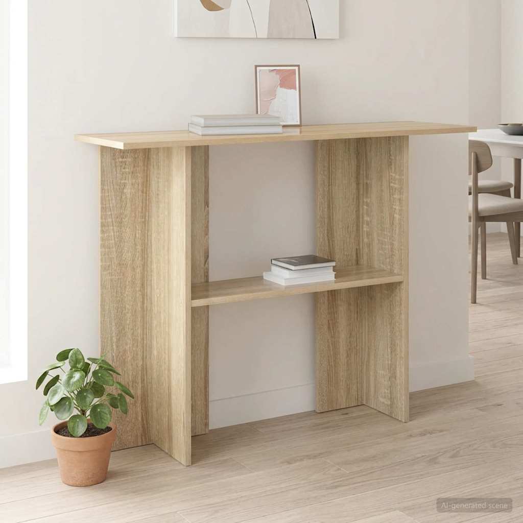 Console Table Sonoma Oak 100 x 30 x 75 cm Engineered Wood