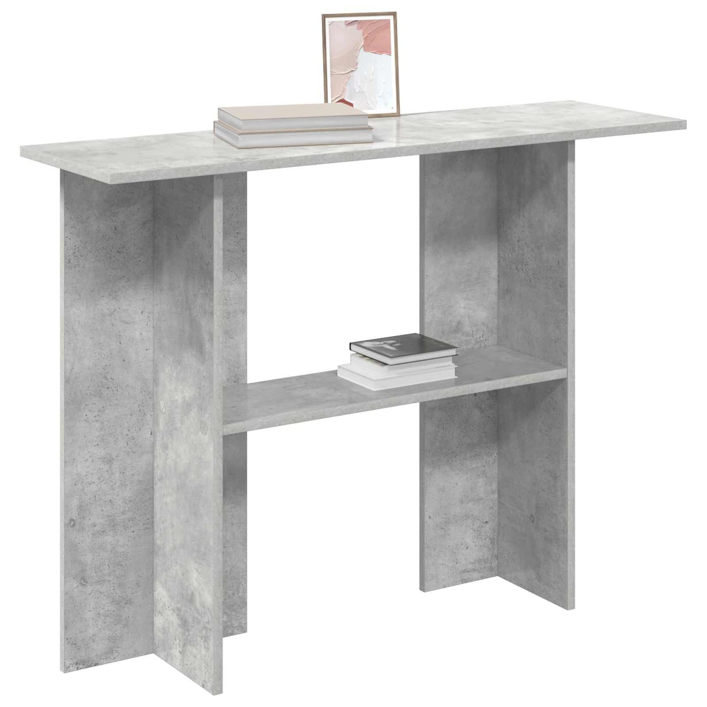 Console Table Concrete Grey 100 x 30 x 75 cm Engineered Wood