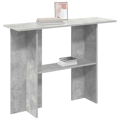 Console Table Concrete Grey 100 x 30 x 75 cm Engineered Wood