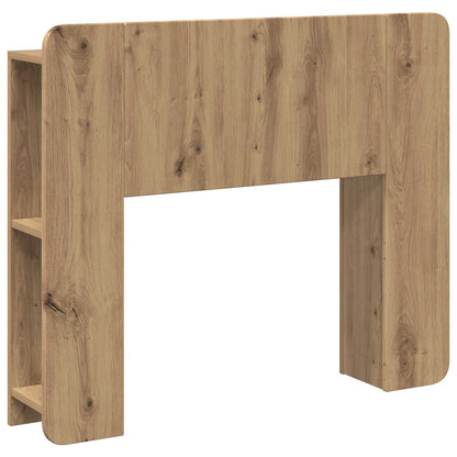 Headboard Cabinet with Storage Artisan Oak Engineered Wood