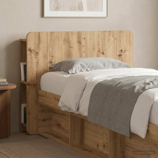 Headboard Cabinet Artisan Oak 100 cm Engineered Wood