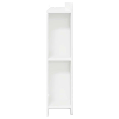 Headboard Cabinet White 135 x 18.5 x 80 cm Engineered Wood