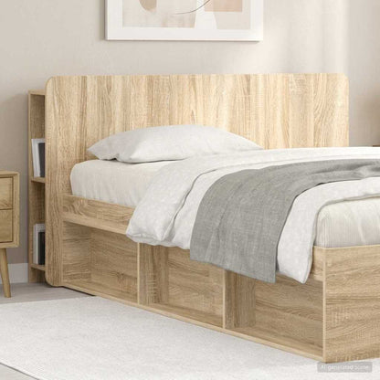 Headboard Cabinet with Storage Sonoma Engineered Wood