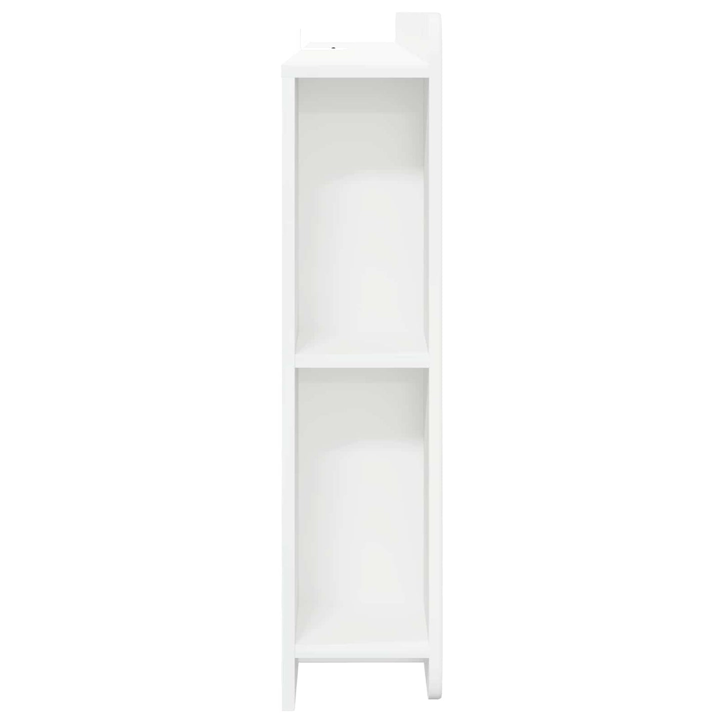 Headboard Cabinet with Storage White Engineered Wood