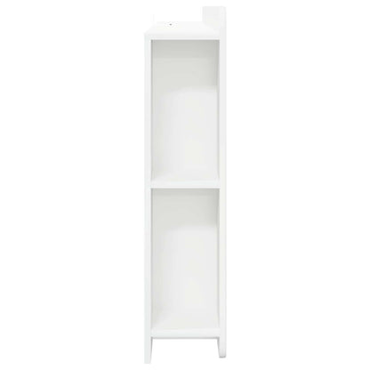 Headboard Cabinet with Storage White Engineered Wood