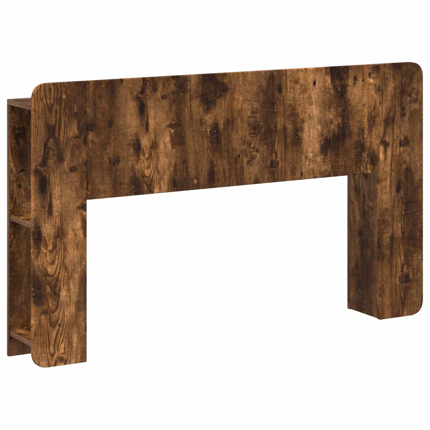 Headboard Cabinet with Storage Smoked Oak Engineered Wood