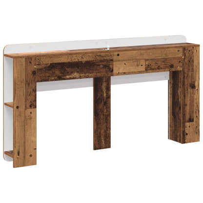 Headboard Cabinet with Storage Old Wood Engineered Wood
