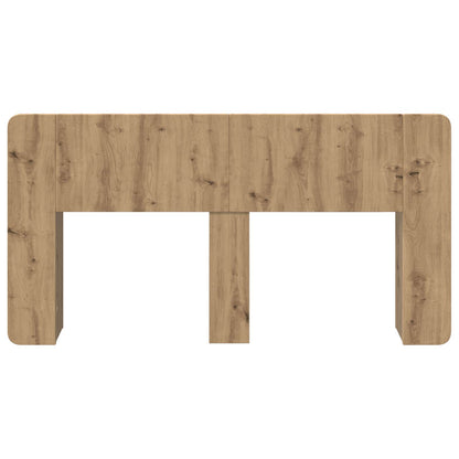 Headboard Cabinet with Storage Artisan Oak Engineered Wood