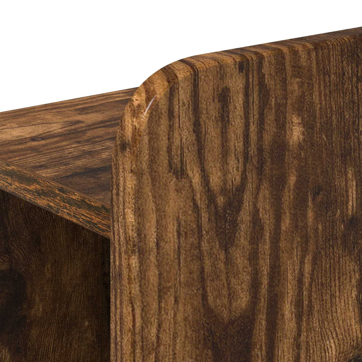 Headboard Cabinet with Storage Smoked Oak Engineered Wood