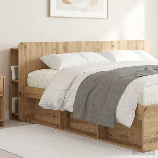 Headboard Cabinet Artisan Oak 180 cm Engineered Wood