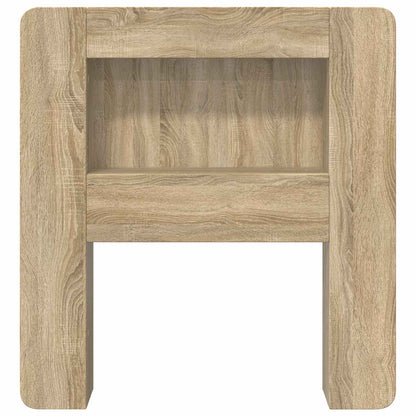 Headboard Cabinet with Storage Sonoma Oak Engineered Wood