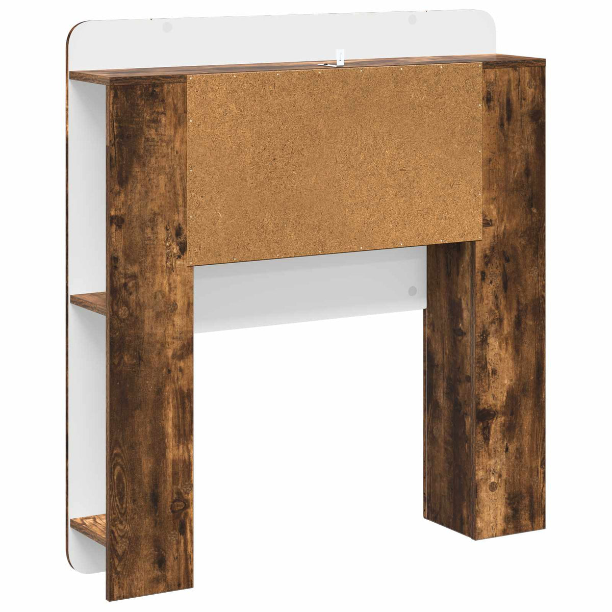 Headboard Cabinet with Storage Smoked Oak Engineered Wood