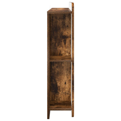 Headboard Cabinet with Storage Smoked Oak Engineered Wood