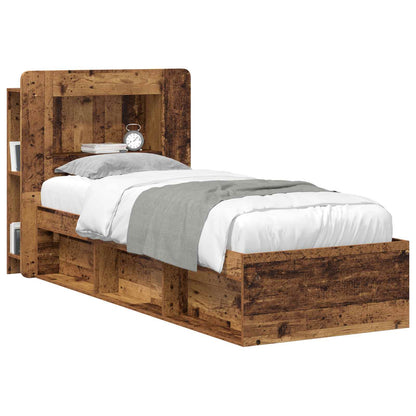 Headboard Cabinet with Storage Old Wood Engineered Wood