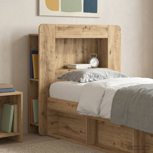 Headboard Cabinet Artisan Oak 80 cm Engineered Wood