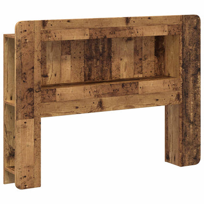 Headboard Cabinet with Storage Old Wood Engineered Wood