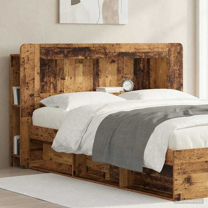 Headboard Cabinet with Storage Old Wood Engineered Wood