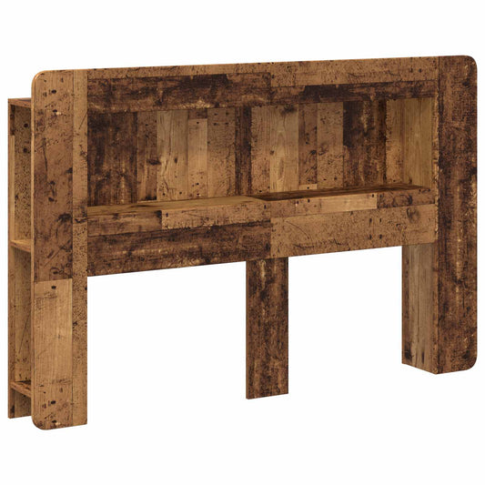 Headboard Cabinet with Storage Old Wood Engineered Wood