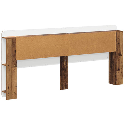Headboard Cabinet with Storage Old Wood Engineered Wood