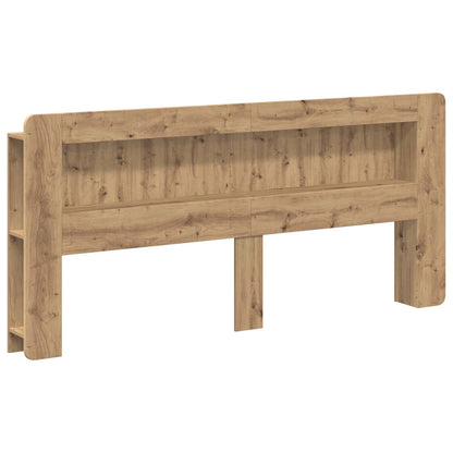 Headboard Cabinet with Storage Artisan Oak Engineered Wood
