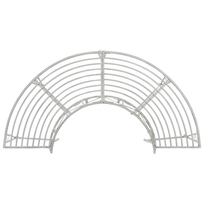 Tree Bench 4-Seater 160 x 80 x 89 cm Steel Antique White