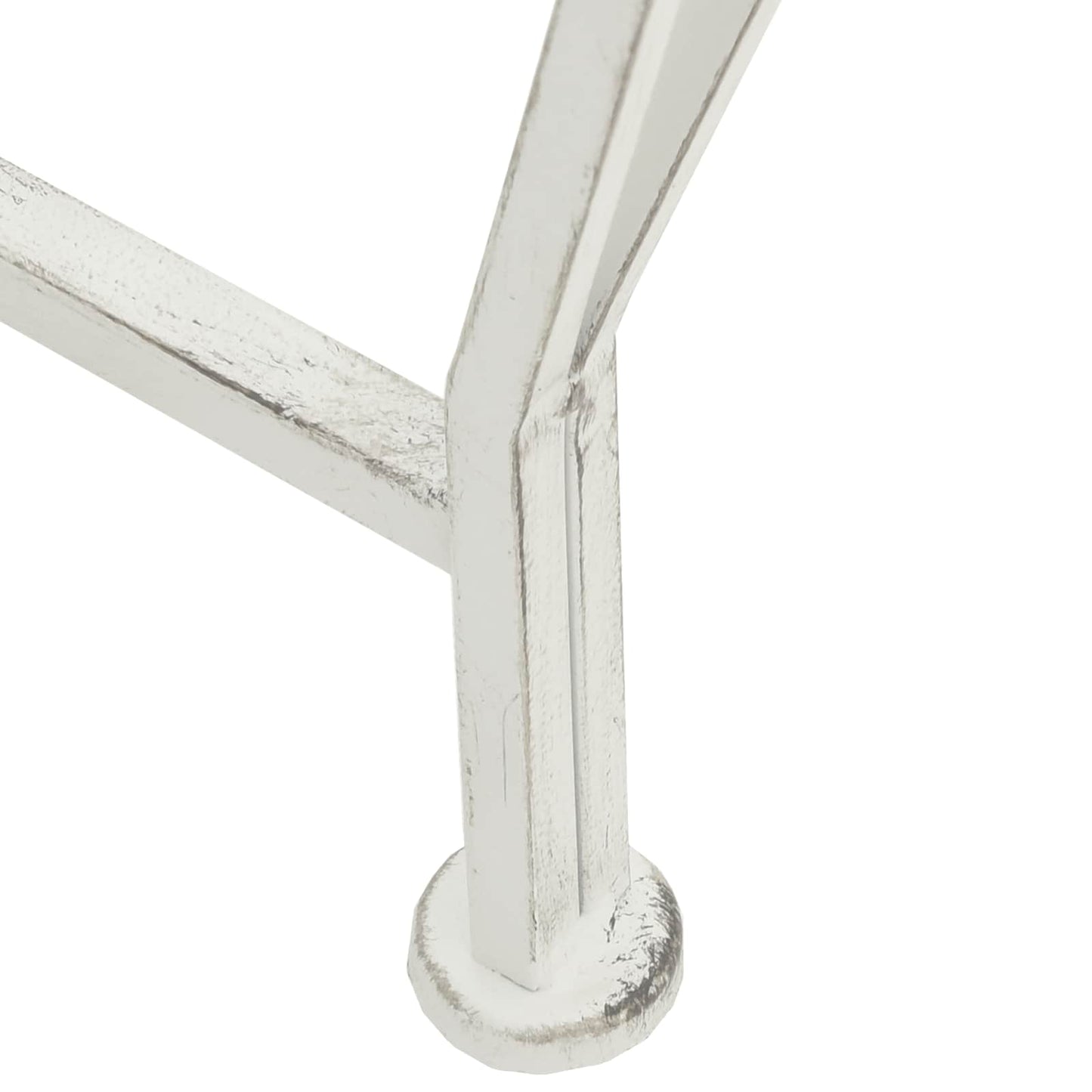 Tree Bench 8-Seater Ø 160 x 89 cm Steel Antique White Round