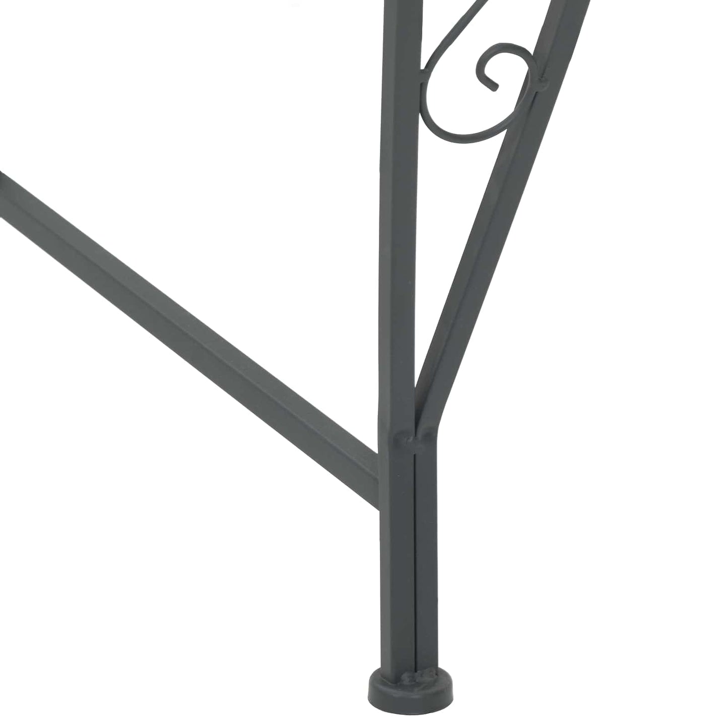 Tree Bench 8-Seater Ø 160 x 89 cm Steel Silver Grey Round