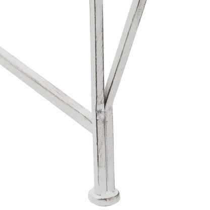 Tree Bench 4-Seater 160 x 80 x 89 cm Steel Antique White