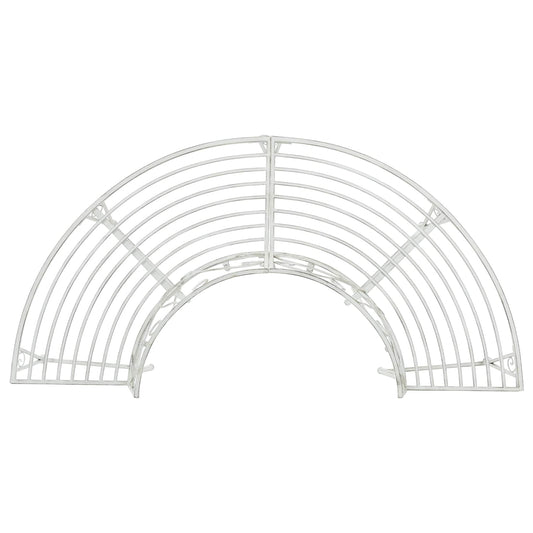 Tree Bench 4-Seater 160 x 80 x 89 cm Steel Antique White