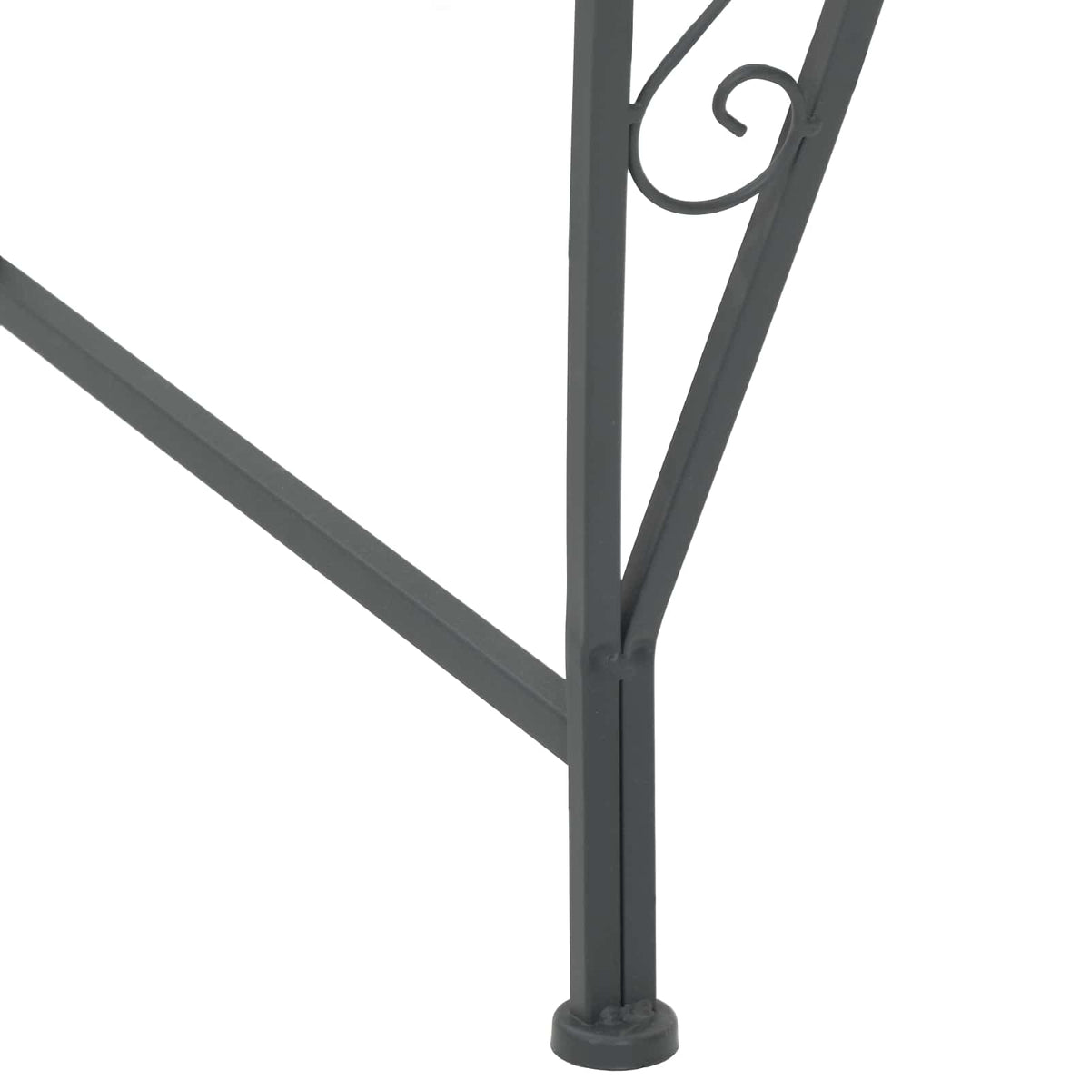 Tree Bench 8-Seater Ø 160 x 89 cm Steel Silver Grey Round