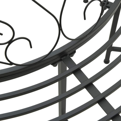Tree Bench 8-Seater Ø 160 x 89 cm Steel Black Round