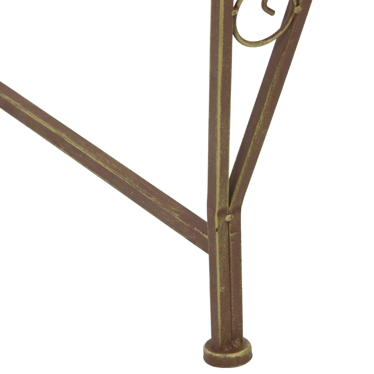 Tree Bench 4-Seater 160 x 80 x 89 cm Steel Antique Brown
