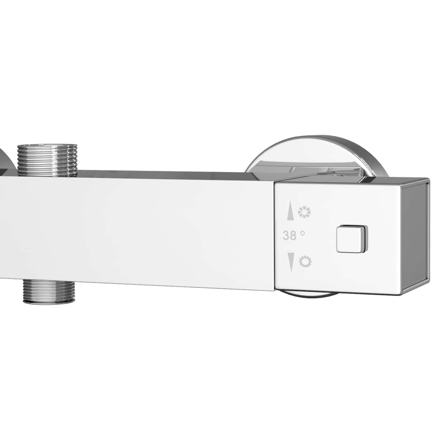 Thermostatic Shower Mixer Stainless Steel 201 25.5 x 7 x 6 cm